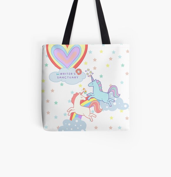 Unicorns and Donuts All Over Print Tote Bag