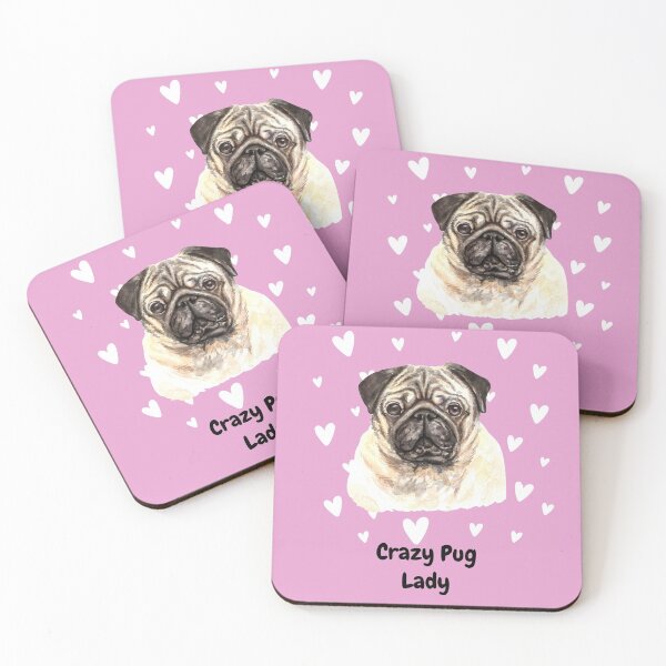 Item preview, Crazy Pug Lady - Pug Lover designed and sold by Teez-Me.