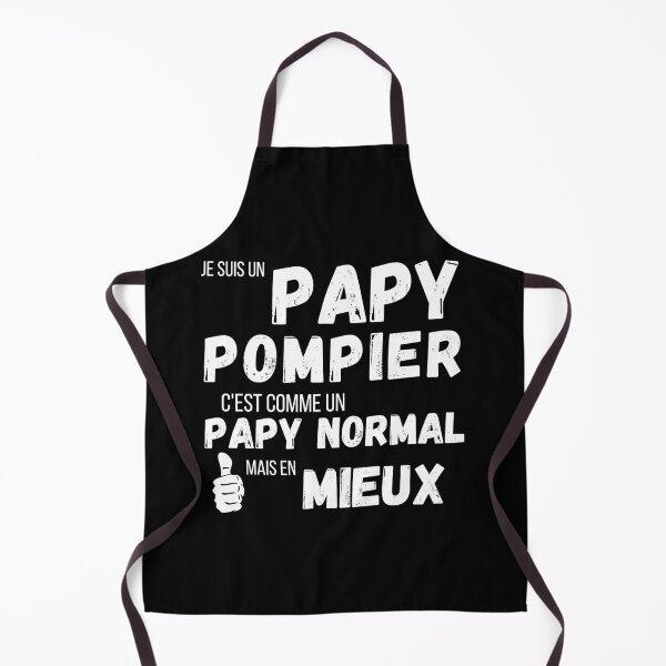 Aperçu de l'œuvre Je suis un papy pompier c'est comme un papy normal mais en mieux cadeau créée et vendue par TeeJfm.