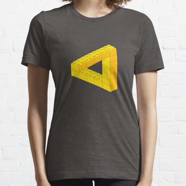 Lego-style impossible Penrose triangle shape Essential T-Shirt