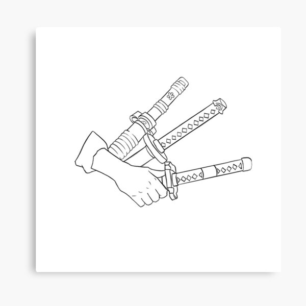 Minimalist Zoro Wall Art Redbubble