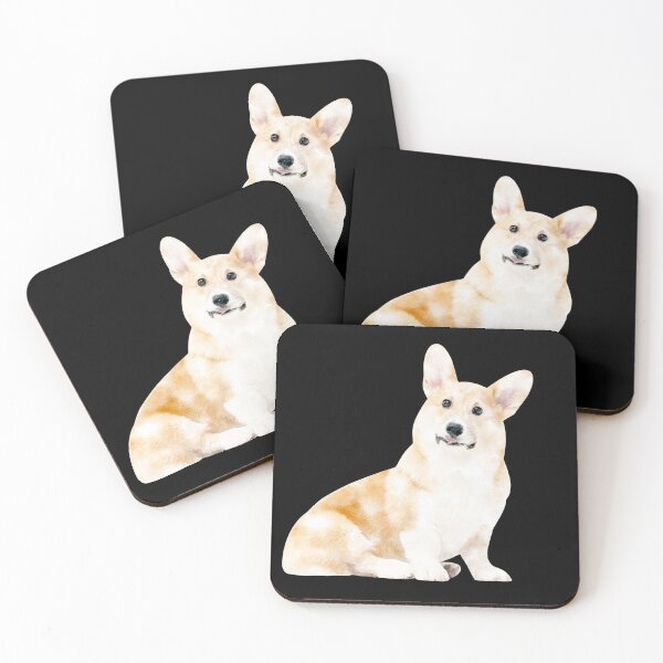 Item preview, Cute Corgi Watercolor Artwork - Sticker designed and sold by Typeglyphs.