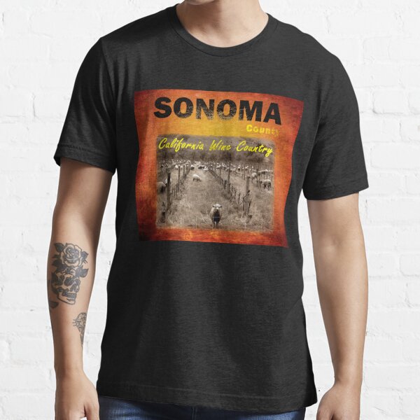 Sonoma Valley California CA T Shirt Vintage Hiking Mountains