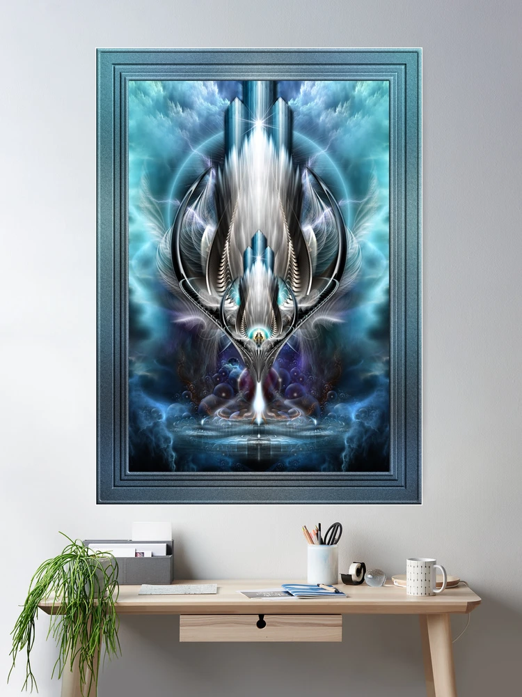 Thereenian Epoch Metaphysical Fractal Art Composition by Xzendor7 Wall Decor Poster Art Print
