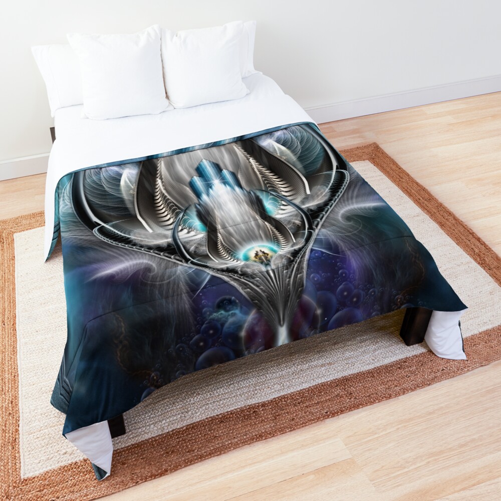 Thereenian Epoch Metaphysical Fractal Art Composition by Xzendor7 Decorative Art Print Comforter