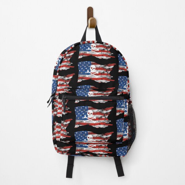 Item preview, American Flag Pirate Flag designed and sold by TheButtonCrew.