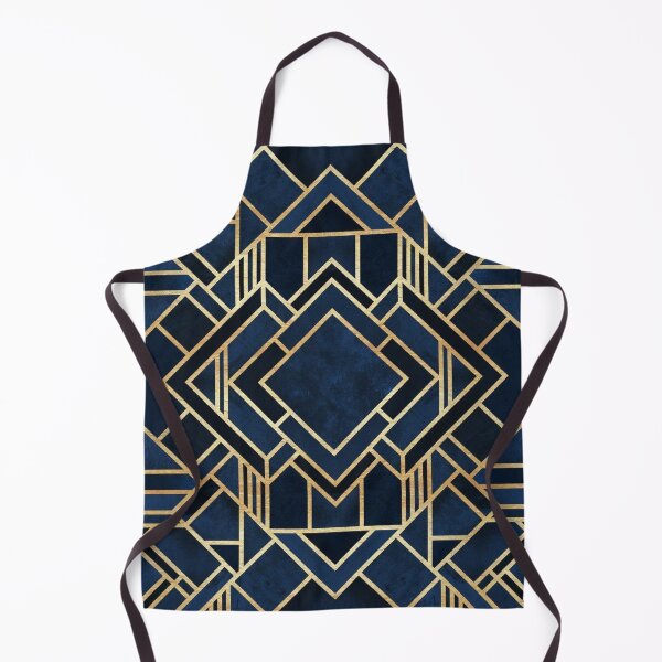 Item preview, Art Deco Blue Diamond Retro Pattern designed and sold by Freshfroot.