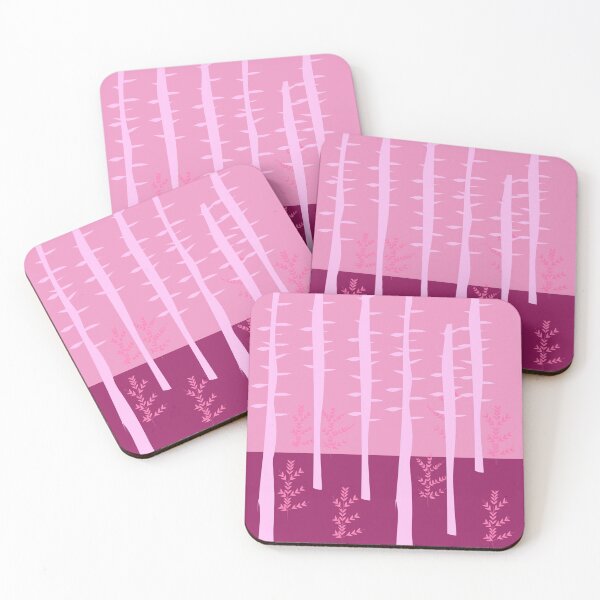 Item preview, Mysterious spring forest, pink forest designed and sold by Gabrielle Freitas.