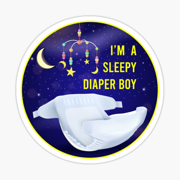 Item preview, I'M A SLEEPY DIAPER BOY ABDL designed and sold by NaughtyBoyz.