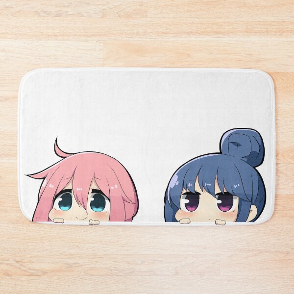 Item preview, Nadeshiko & Rin chibi peeker - Yuru Camp designed and sold by OshiOki.