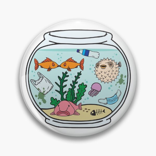 Item preview, Plenty More Fish | Fish Bowl Illustration designed and sold by 0TeeDesigns.
