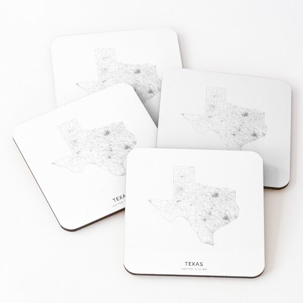 Item preview, Texas State Map 2 Art Print by LandSartprints designed and sold by LandSartprints.