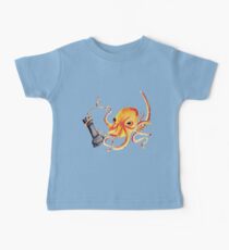 An Octopus Fighting a Rook Baby Tee