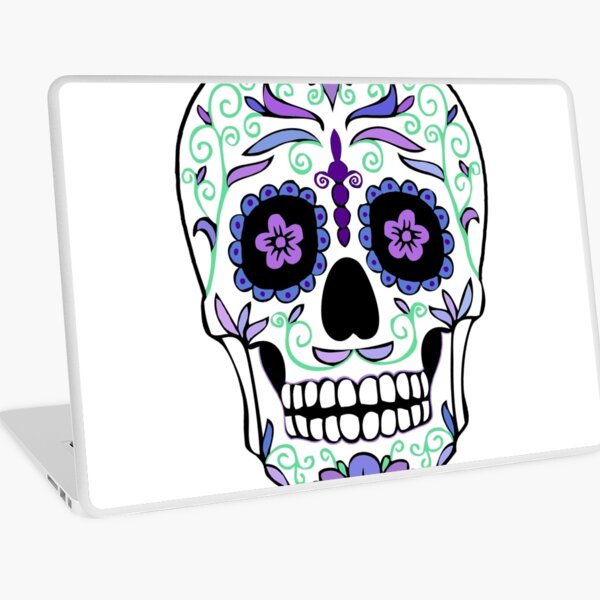 Sticker Sugar Skull pour Clavier Macbook