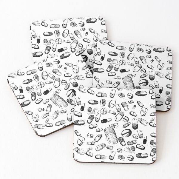 Item preview, Pills Pattern (White) designed and sold by ce54r.