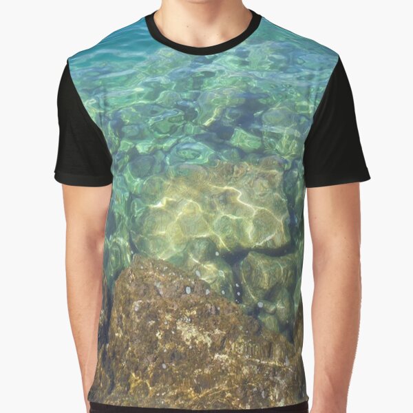 Greek Sea Water Graphic T-Shirt