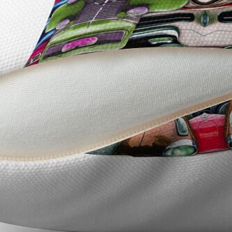 Alternate view of Abstract Auto Artwork Two Throw Pillow
