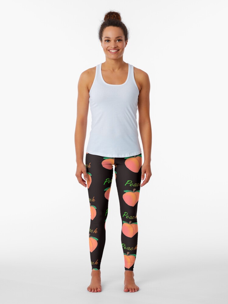 Peach shop emoji leggings