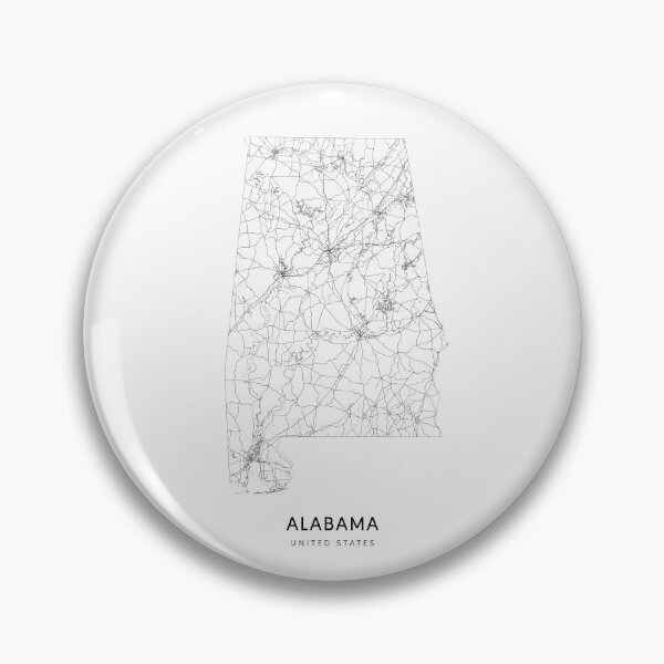 Item preview, Alabama State Map 2 Art Print by LandSartprints designed and sold by LandSartprints.