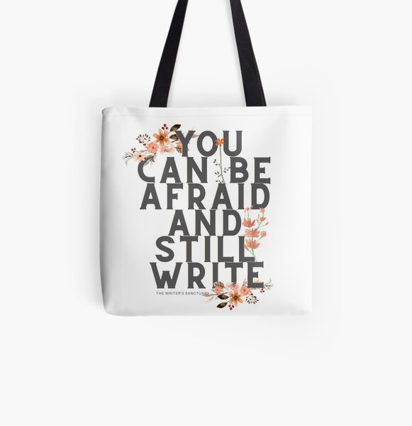 Write Brave All Over Print Tote Bag
