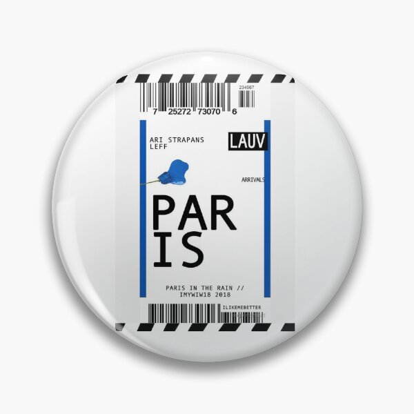 Item preview, Paris (Lauv) Boarding pass  designed and sold by tcreate.