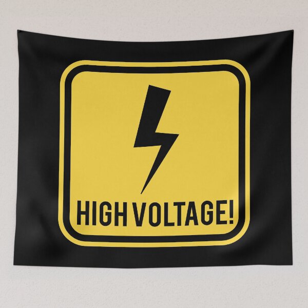 Item preview, Warning sign - High Voltage designed and sold by Smaragdas.