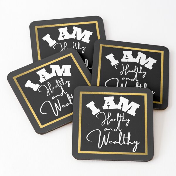 Item preview, I AM HEALTHY I AM WEALTHY designed and sold by UnboundFull.