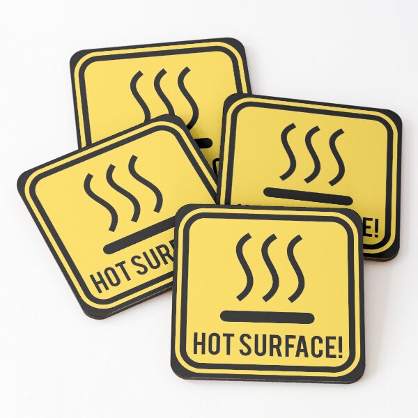 Item preview, Warning sign - Hot Surface designed and sold by Smaragdas.