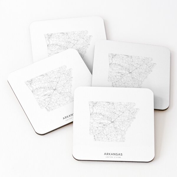 Item preview, Arkansas State Map Art Print by LandSartprints designed and sold by LandSartprints.
