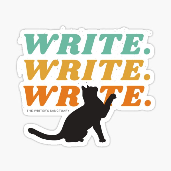 Writer Cats Unite! Sticker