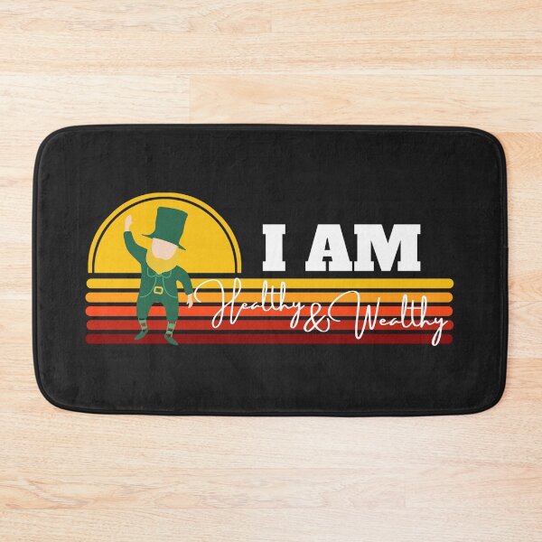 Item preview, I AM HEALTHY I AM WEALTHY (Leprechaun) designed and sold by UnboundFull.