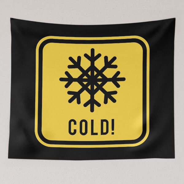 Item preview, Warning sign - Cold designed and sold by Smaragdas.