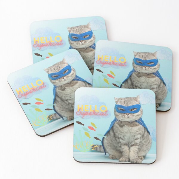 Item preview, Hello, Supercat designed and sold by DrakeDuck.