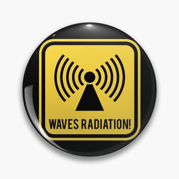 Item preview, Warning sign - Waves Radiation designed and sold by Smaragdas.