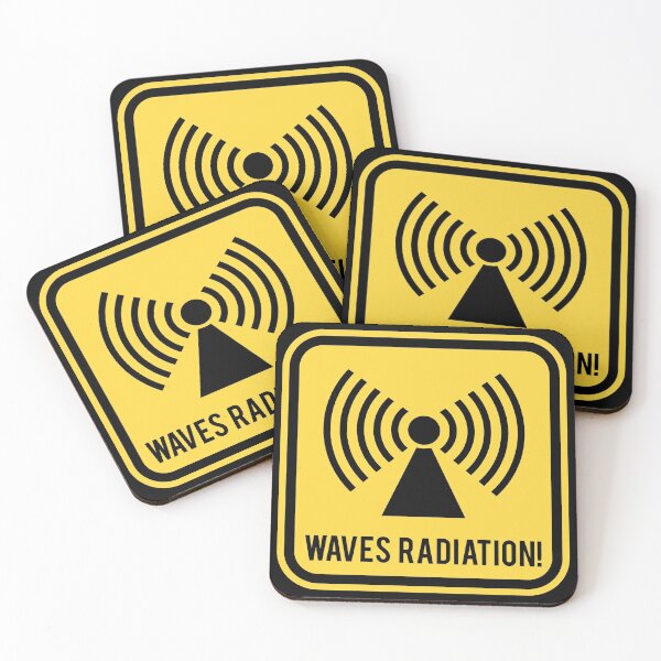 Item preview, Warning sign - Waves Radiation designed and sold by Smaragdas.