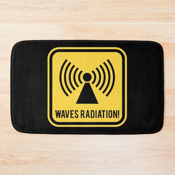 Item preview, Warning sign - Waves Radiation designed and sold by Smaragdas.