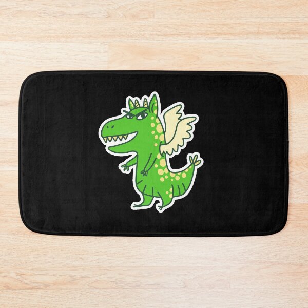 Item preview, Stroppy grumpy green dragon designed and sold by jasmineberry.