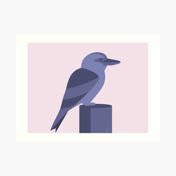 Minimalist Kookaburra Art Print