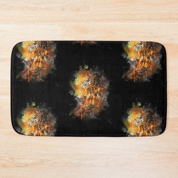 Item preview, Black Flaming Tiger designed and sold by Lemoire.