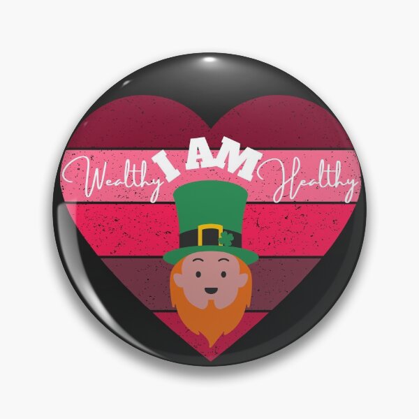 Item preview, I AM HEALTHY I AM WEALTHY (Leprechaun) designed and sold by UnboundFull.