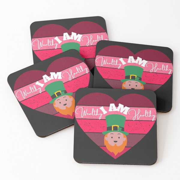 Item preview, I AM HEALTHY I AM WEALTHY (Leprechaun) designed and sold by UnboundFull.