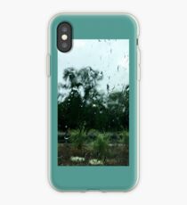 Rain on window iPhone Case