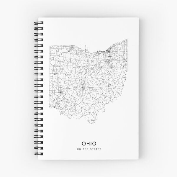 Item preview, Ohio State Map 2 Art Print by LandSartprints designed and sold by LandSartprints.