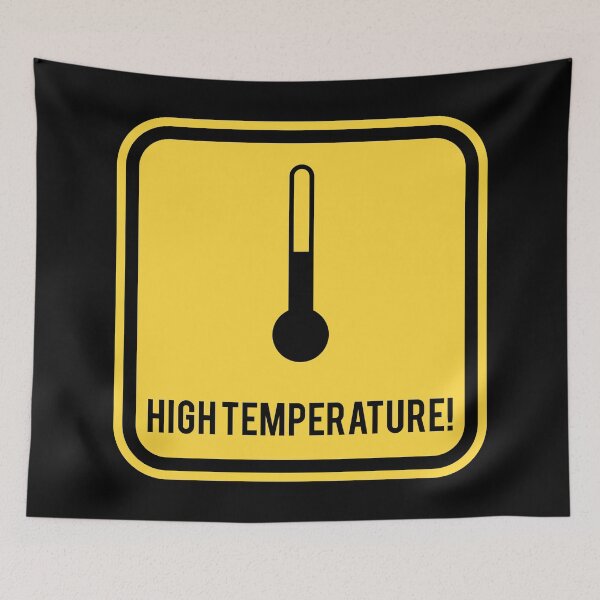 Item preview, Warning sign - High Temperature  designed and sold by Smaragdas.