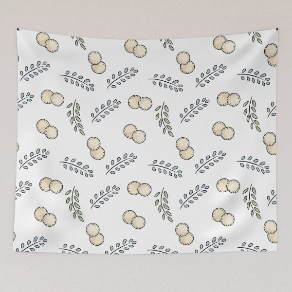 Item preview, Twigs and Cotton Pads Eco Pattern designed and sold by oixxo.