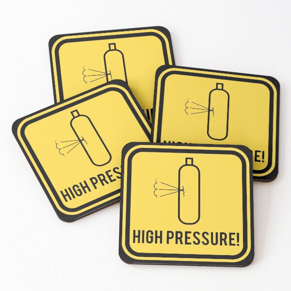Item preview, Warning sign - High Pressure designed and sold by Smaragdas.