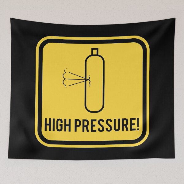 Item preview, Warning sign - High Pressure designed and sold by Smaragdas.