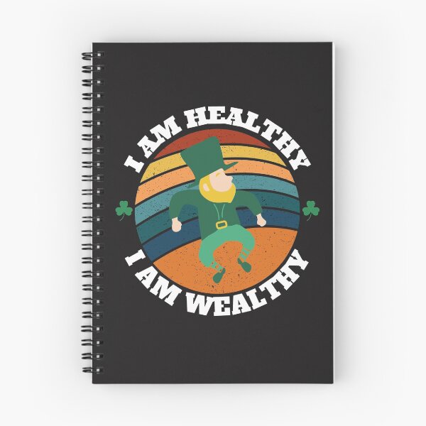Item preview, I AM HEALTHY I AM WEALTHY (Leprechaun) designed and sold by UnboundFull.