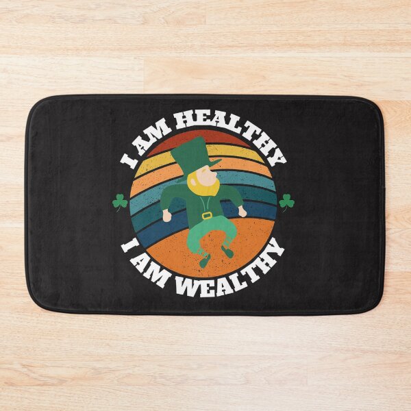 Item preview, I AM HEALTHY I AM WEALTHY (Leprechaun) designed and sold by UnboundFull.