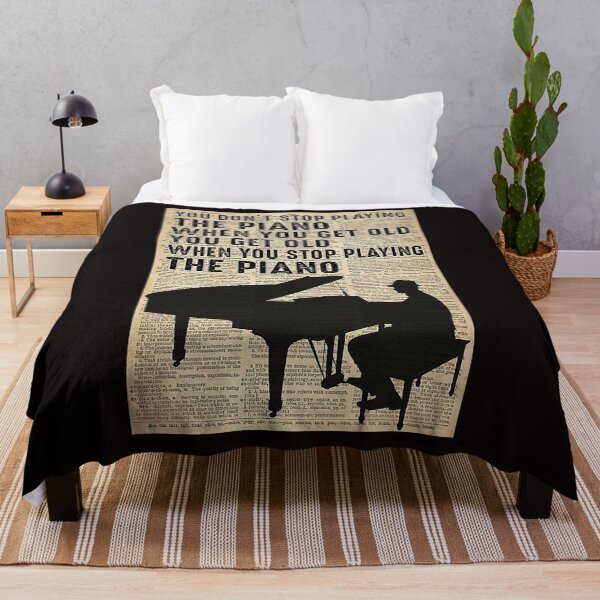 Item preview, You don't stop playing the piano when you get old you get old when you stop playing the piano designed and sold by reenea84.